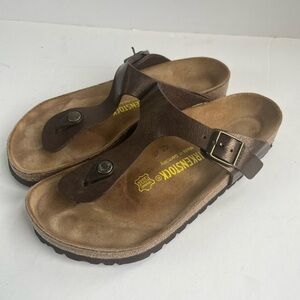 Birkenstock Women’s Gizeh Bronze Brown Thong Comfort Sandals Size M4/W6